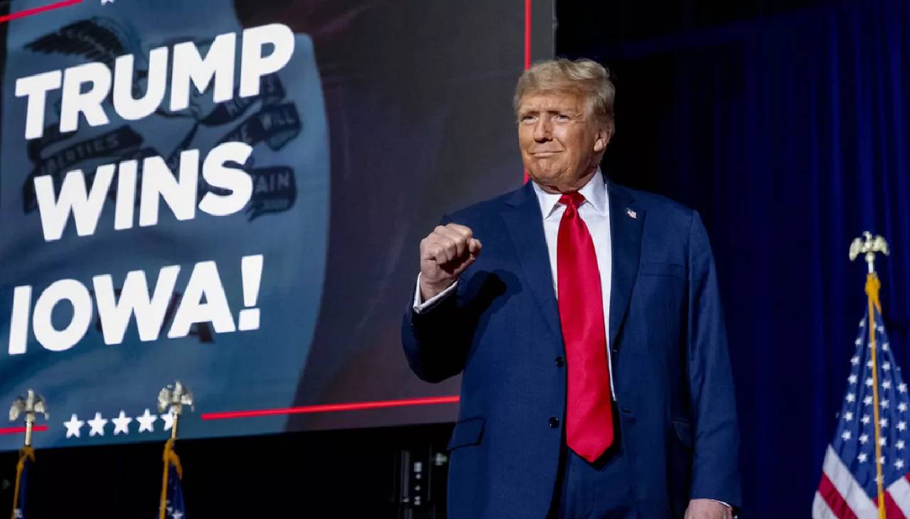 Trump zaferini ilan etti! Her yerde kazandık tarih yazdık