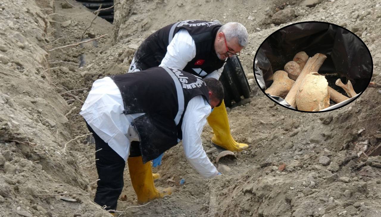 Burdur Öğretmenevi bahçesinde korkutan manzara: Kazdıkça insan kemikleri fışkırdı