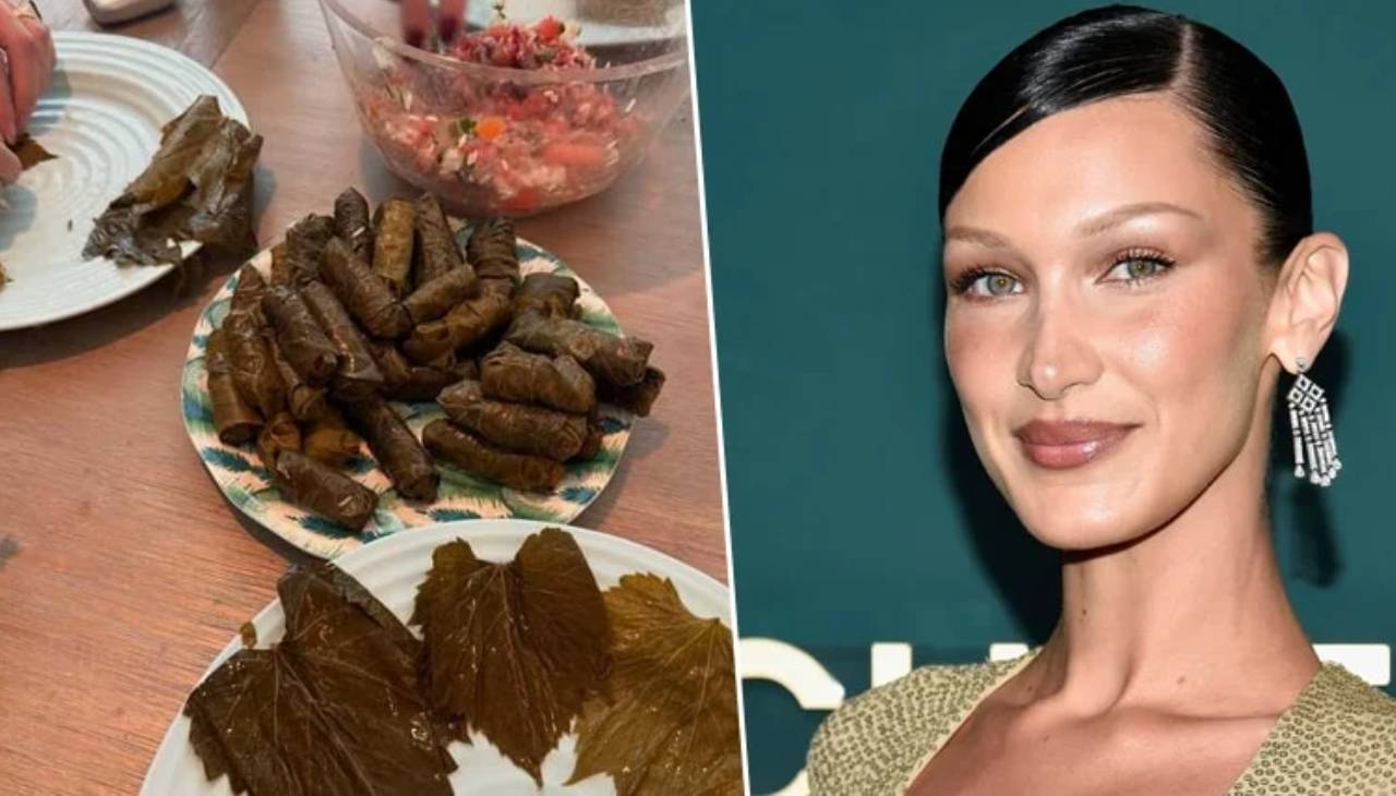 Bella Hadid kolları sıvadı, sarma sardı: Türk mutfağına hoş geldiniz