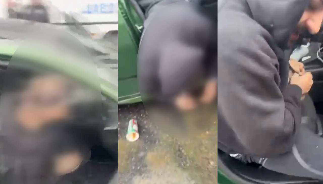 Bağcılar'da uyuşturucu skandalı: Sürücü yutmaya çalıştı, kamera kaydetti