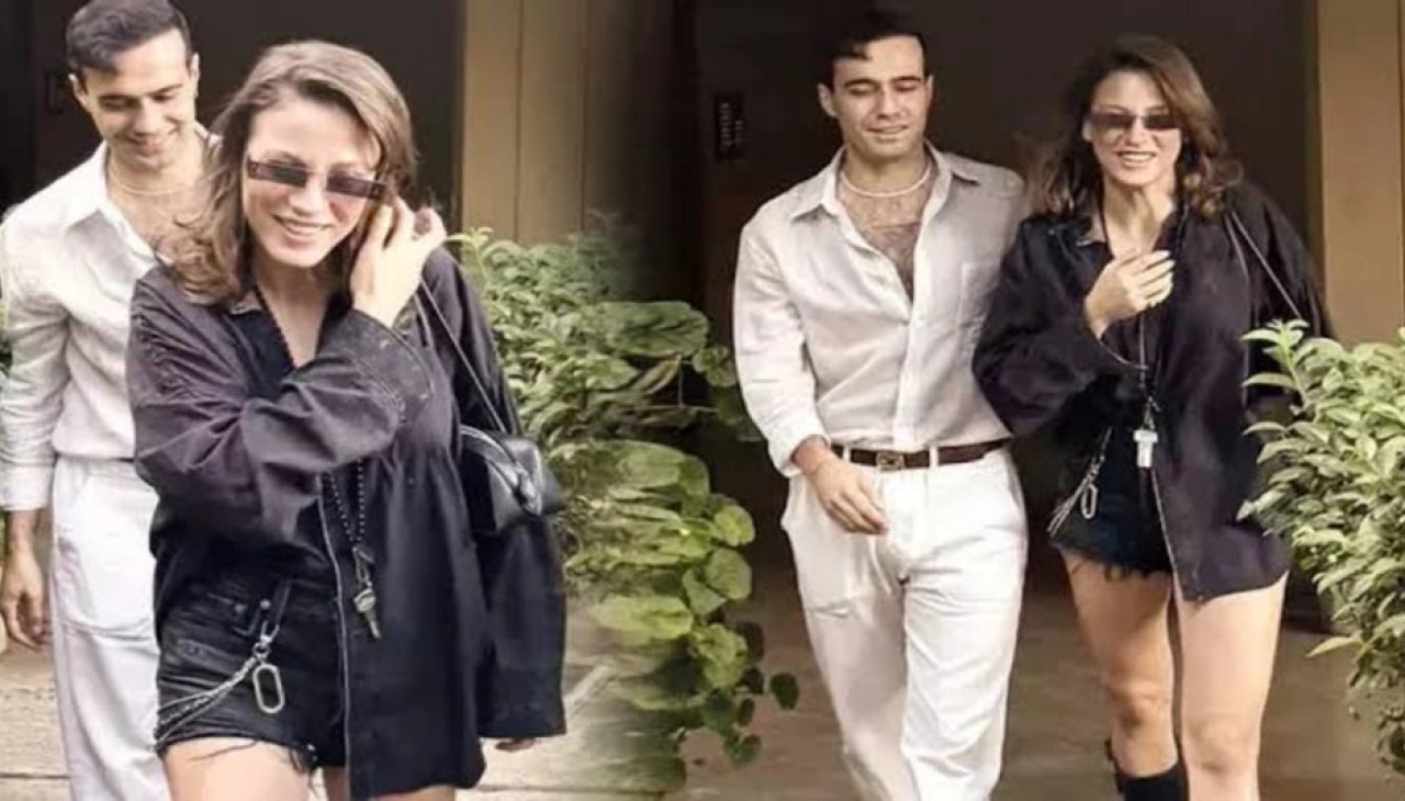 Kamufle ilişki iddiaları sonrası ilk kez görüntülendiler: Serenay Sarıkaya ve Mert Demir'in keyifli anları