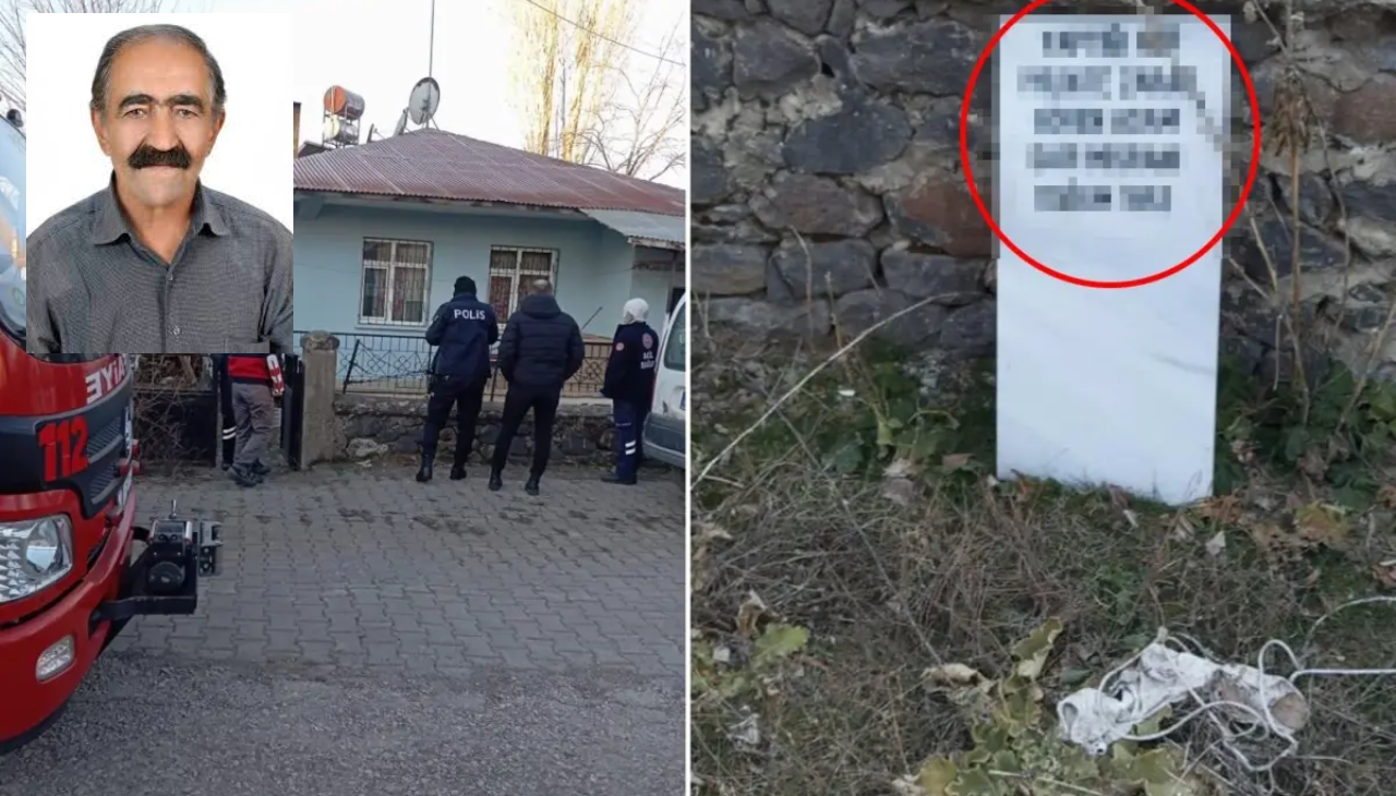 Elazığ'da korkunç olay! Emekli öğretmen, mezar taşını hazırlayıp yaşamına son verdi