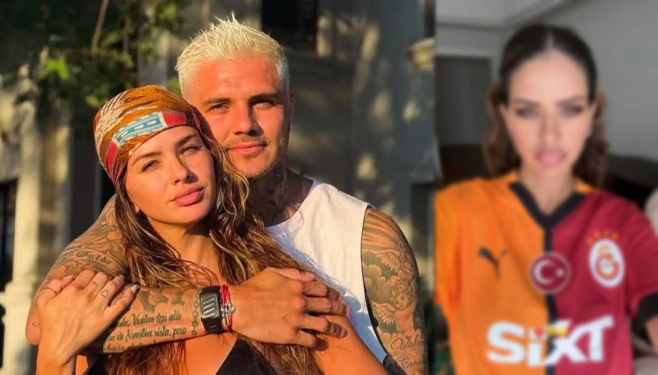 Icardi'nin yeni sevgilisi Galatasaray forması giydi: Simge'nin şarkısıyla paylaştı