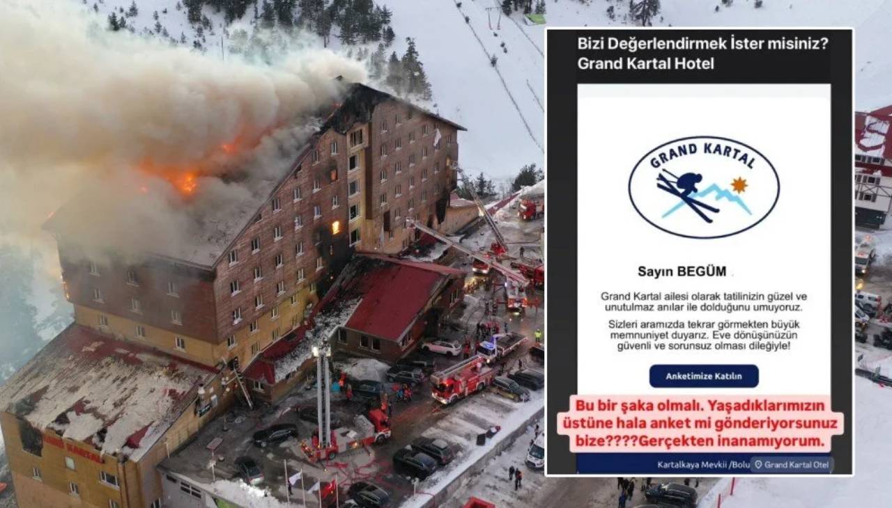 Grand Kartal Otel’den yangın felaketi sonrası kan donduran mesaj: Memnun musunuz?