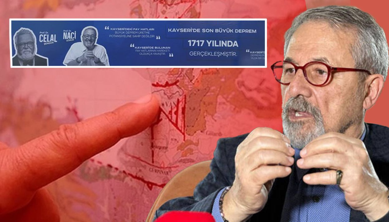 Deprem uzmanı Naci Görür afişi görünce çileden çıktı! 'Bu sözler benim değil'