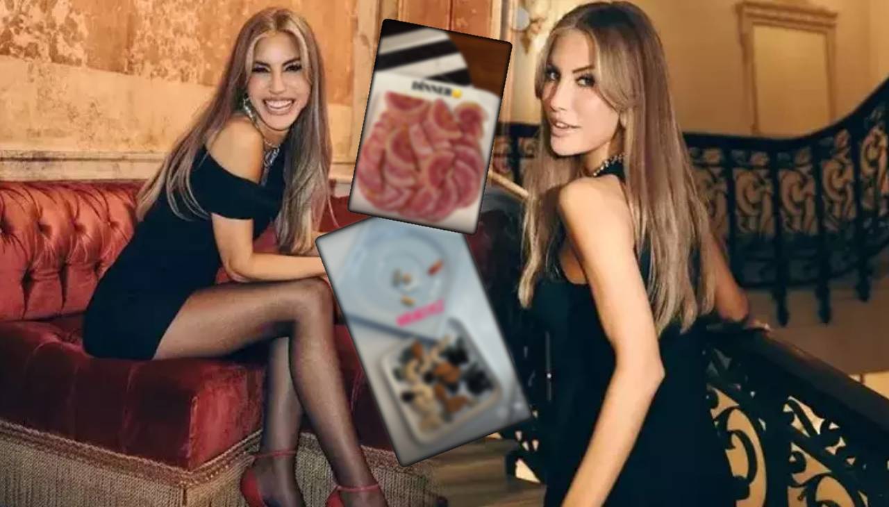 Sabah kahvaltısıyla olay olan Çağla Şıkel bu sefer de akşam yemeğiyle şaşırttı