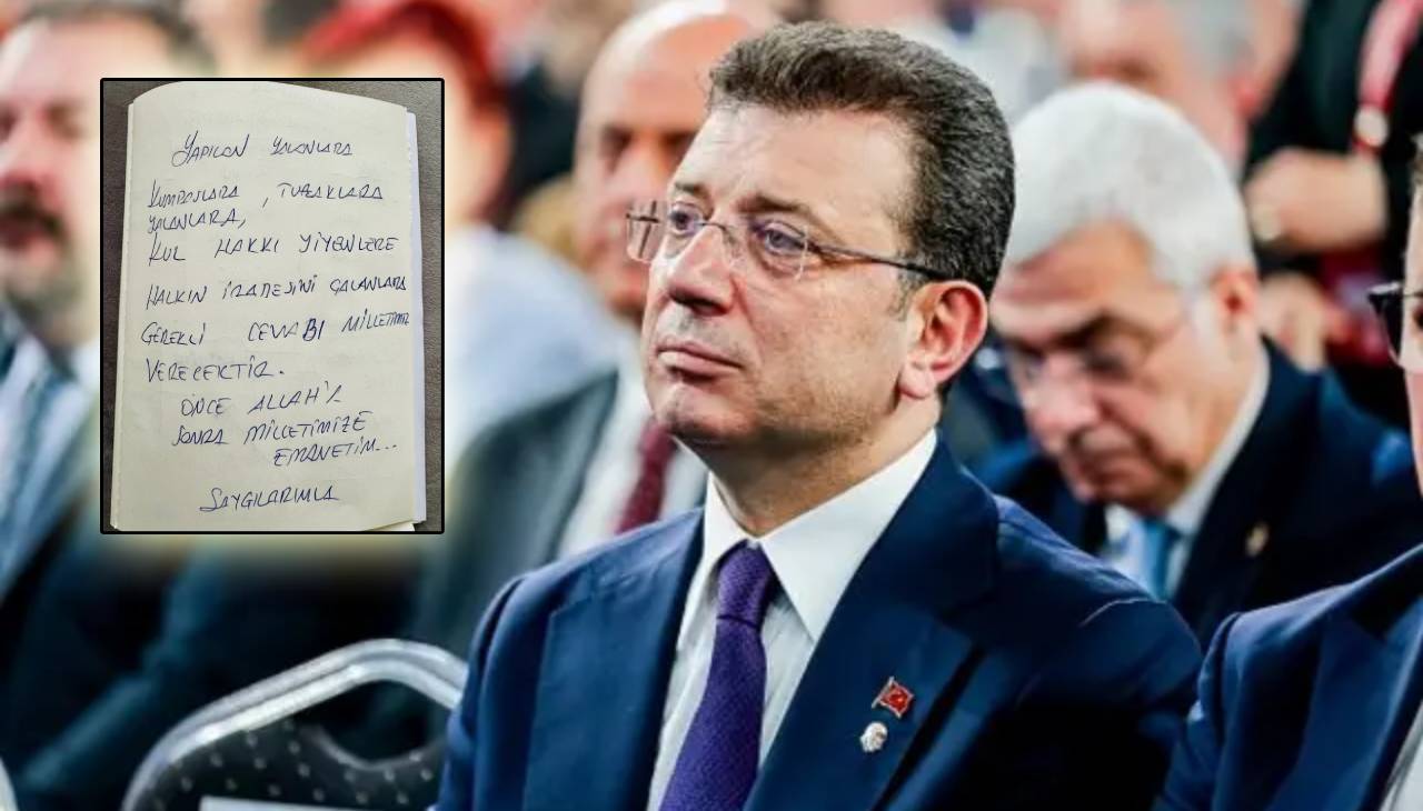 Gözaltındaki İmamoğlu'ndan ilk mesaj!