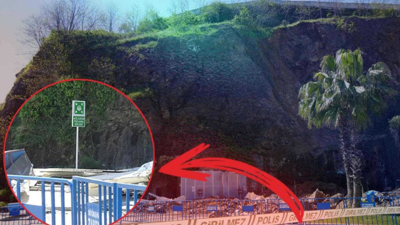 Samsun’daki heyelanda 3 kişiye mezar olan yerde korkunç tabela