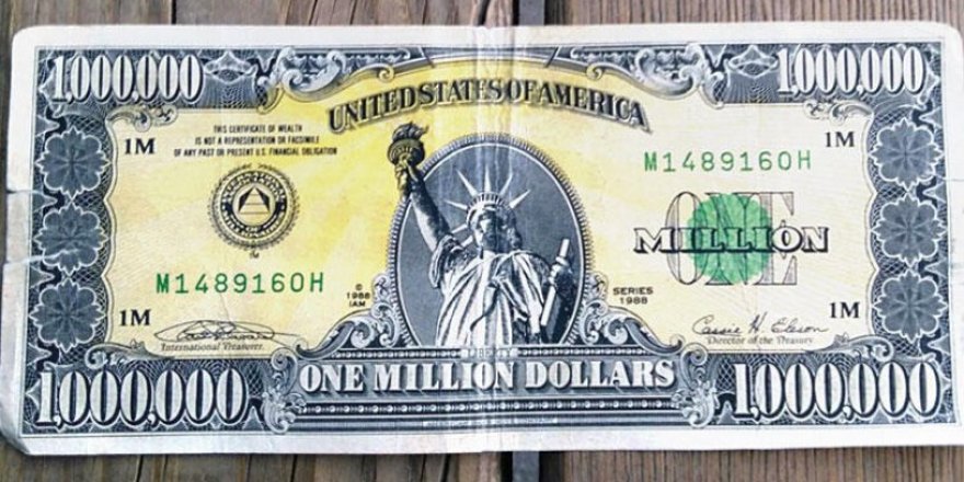 1 milyon dolarlık banknot gerçek çıktı