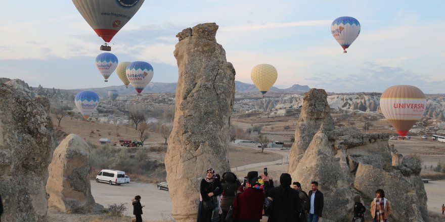 Kapadokya'da balon turları revaçta