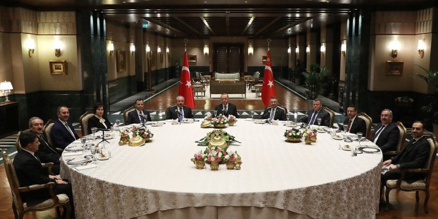 Yasama, yürütme, yargı Erdoğan ile yemekte