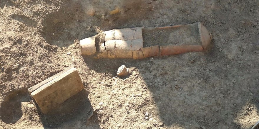 Tarsus'ta tarihi mezar bulundu