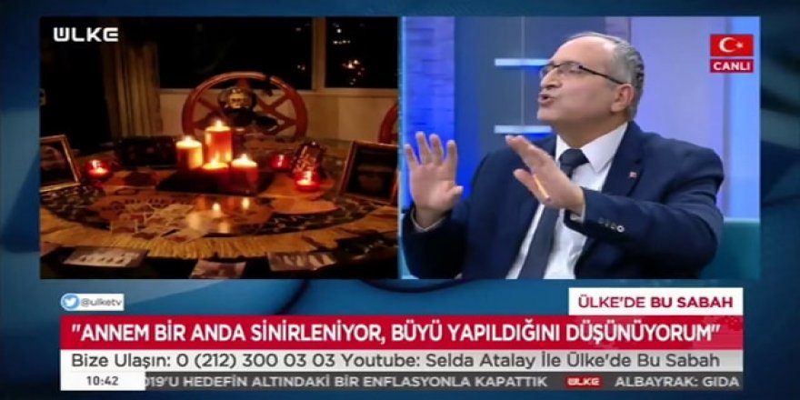 Ülke TV'de canlı yayında büyü nasıl bozulur yorumları!