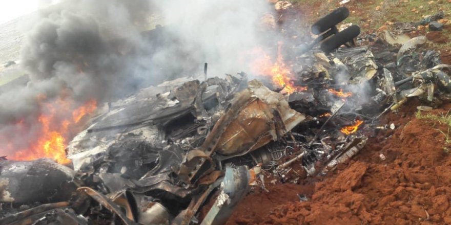 Halep'te Suriye rejimine ait helikopter düşürüldü