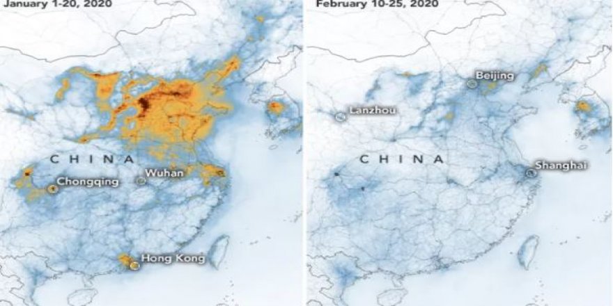 NASA'dan çarpıcı açıklama: Coronavirüs atmosferi temizledi!