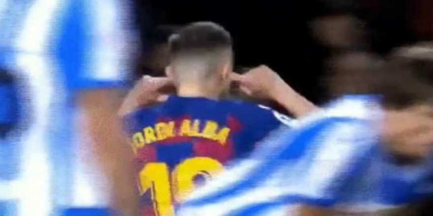 Barcelonalı Jordi Alba'dan taraftara tepki