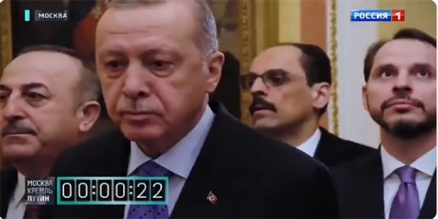 Putin'in Erdoğan'ı beklettiği görüntüler paylaşıldı!