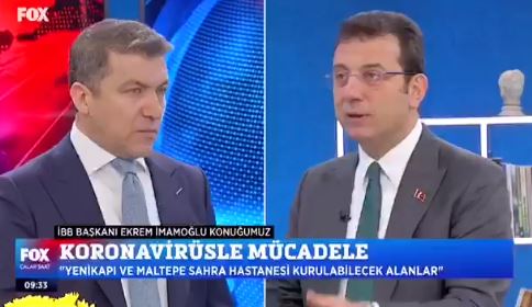 İBB Başkanı Ekrem İmamoğlu, Fox TV'de Çalar Saat'e konuk oldu