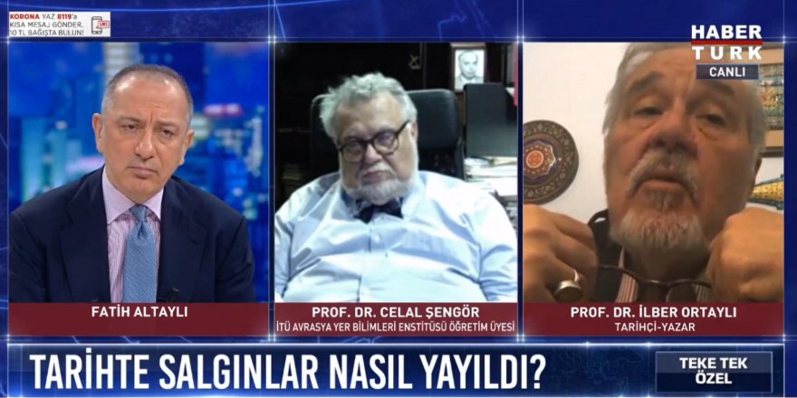 Celal Şengör Habertürk canlı yayınında uyudu