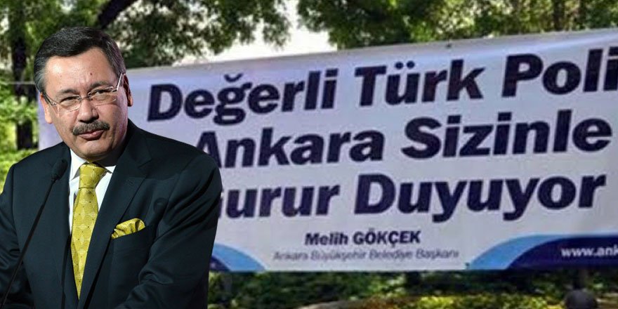 Melih Gökçek bu cevabı hiç beklemiyordu: "Madem onlar FETÖ’cüydü Bu pankartı neden astırdınız?"