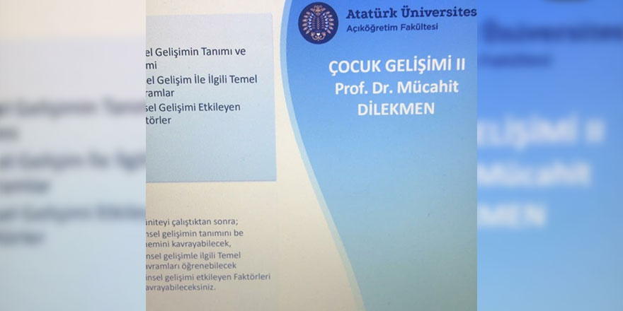 Atatürk Üniversitesi'nden çok konuşulacak skandal: Ders notlarında kan donduran ifadeler