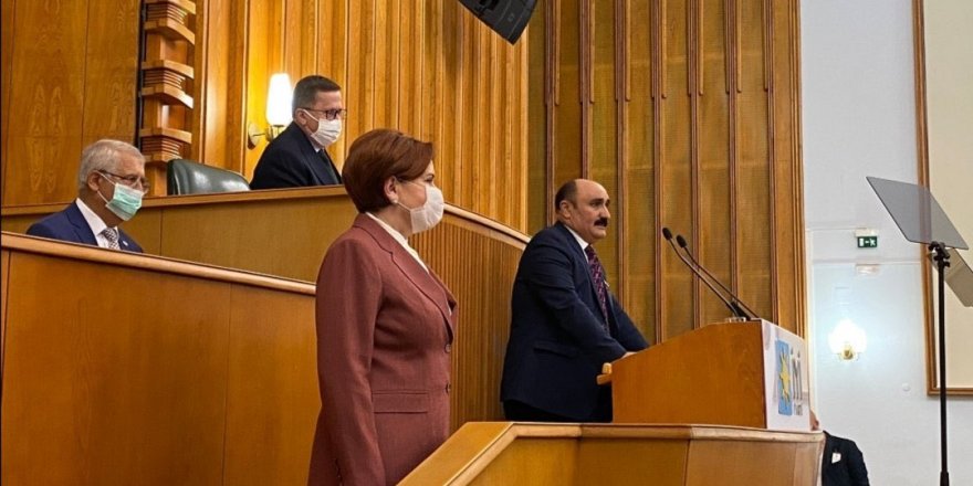 Akşener "şimdi onların konuşma zamanı" dedi, kürsüyü bıraktı