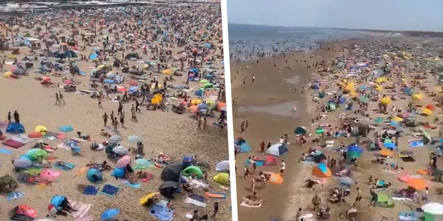 Yok böyle manzara! İğne atsan yere düşmez