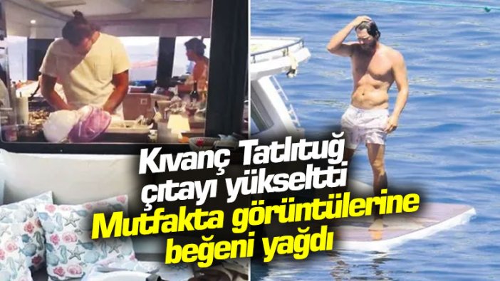 Kıvanç Tatlıtuğ çıtayı yükseltti... Mutfakta görüntülerine beğeni yağdı