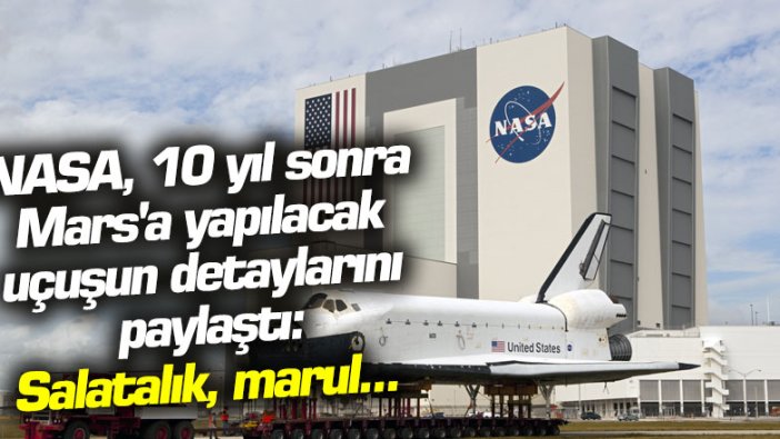 NASA, 10 yıl sonra Mars'a yapılacak uçuşun detaylarını paylaştı: Salatalık, marul...