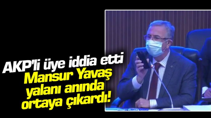 AKP'li üye iddia etti, Mansur Yavaş yalanı anında ortaya çıkardı! 