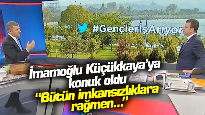 İBB Başkanı Ekrem İmamoğlu İsmail Küçükkaya'ya konuk oldu: Bütün imkansızlıklara rağmen...