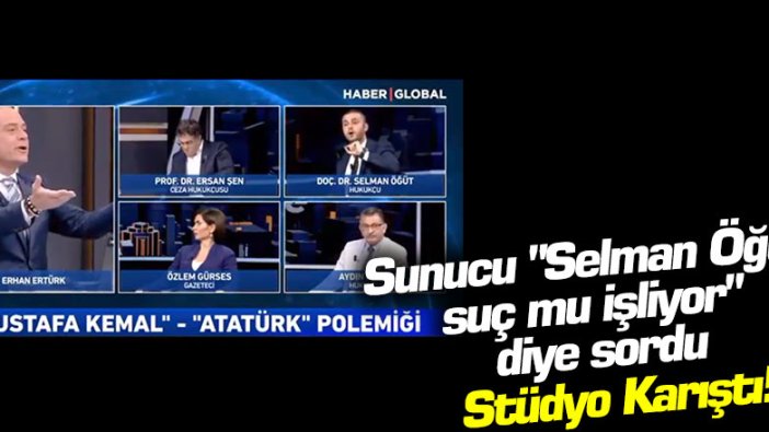 Sunucu "Selman Öğüt suç mu işliyor" diye sordu... Stüdyo Karıştı!