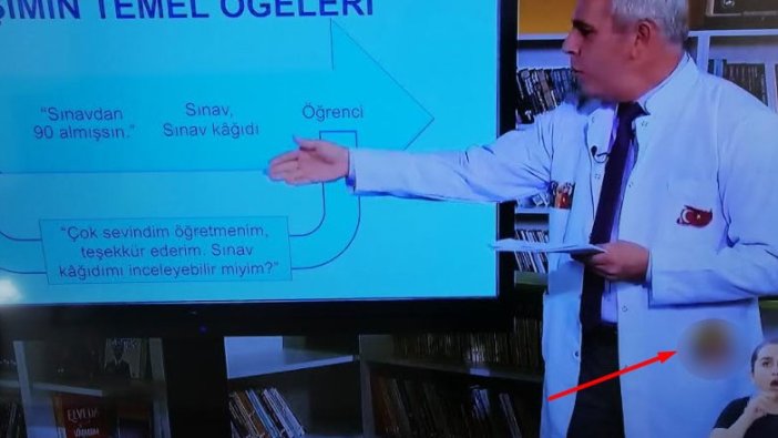 Öğretmen derse bu armayla çıktı... EBA'da dikkat çeken mesaj