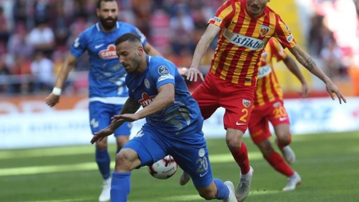 Kayserispor ile Çaykur Rizespor yenişemedi