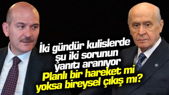 İki gündür kulislerde şu iki sorunun yanıtı aranıyor: Planlı bir hareket mi yoksa bireysel çıkış mı?