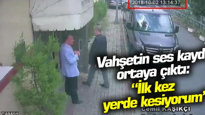 Vahşetin ses kaydı ortaya çıktı: "İlk kez yerde kesiyorum"