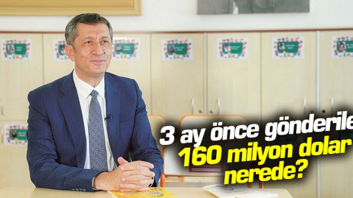 3 ay önce gönderilen 160 milyon dolar nerede?