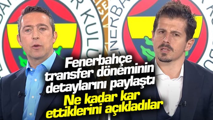 Fenerbahçe transfer döneminin detaylarını paylaştı! 8.5 milyon euro transfer karı elde edildi