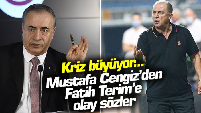 Galatasaray'da gerilim büyüyor! Mustafa Cengiz'den Fatih Terim'e çok sert sözler