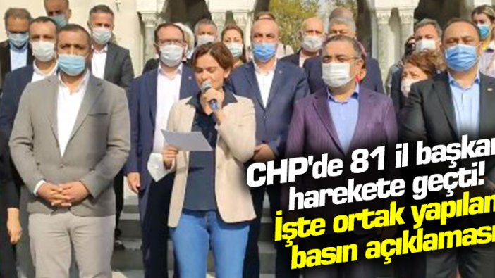 CHP’li İl Başkanları'ndan esnaf hareketi!  81 ilde ortak basın açıklaması