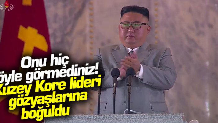 Kuzey Kore lideri Kim Jong-un halkından özür diledi, gözyaşlarına boğuldu