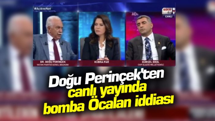 Doğu Perinçek'ten canlı yayında bomba Öcalan iddiası
