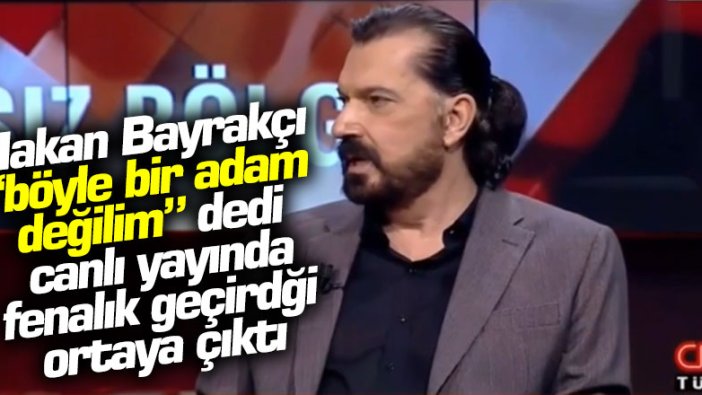 SONAR Başkanı Hakan Bayrakçı CNN Türk'te fenalık geçirdiği ortaya çıktı