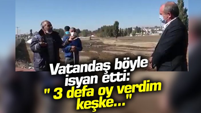 Vatandaş Muharrem İnce'yi karşısında görünce böyle isyan etti