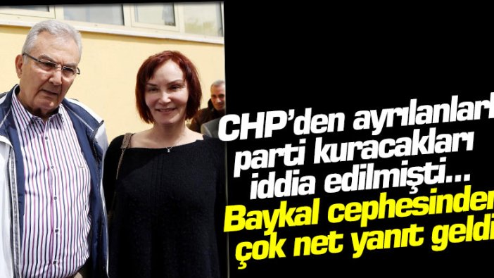 CHP'den ayrılanlarla parti kuracakları iddia edilmişti! Baykal cephesinden net yanıt