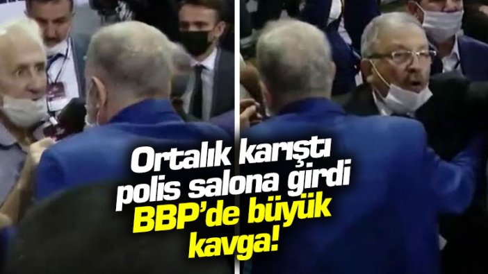 Büyük Birlik Partisi Kongresinde arbede! Polis müdahale etti