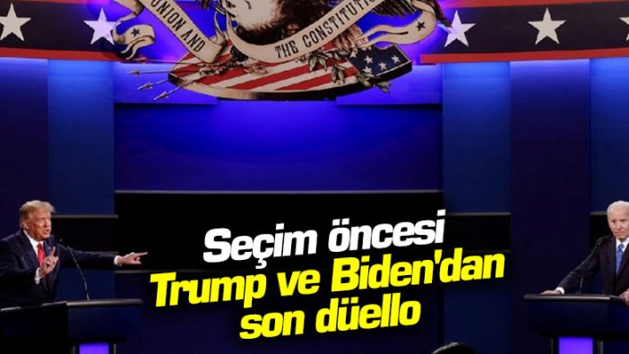 Seçim öncesi Trump ve Biden'dan son düello