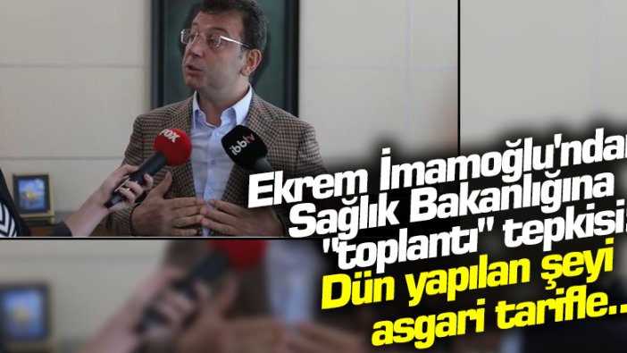 İBB Başkanı Ekrem İmamoğlu'dan toplantı tepkisi: Halkımız hesabını sorar
