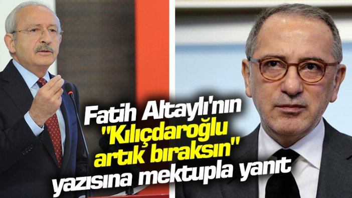 CHP'li Erdoğan Toprak, Fatih Altaylı'nın Kılıçdaroğlu yazısına mektuplu yanıt