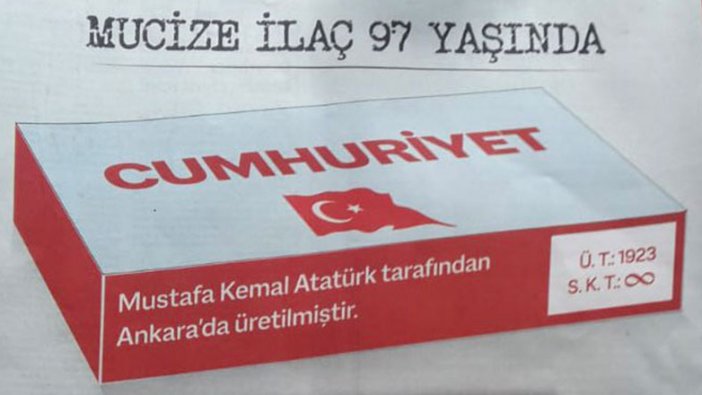 İstanbul Eczacı Odası'ndan muhteşem 29 Ekim Cumhuriyet Bayramı mesajı